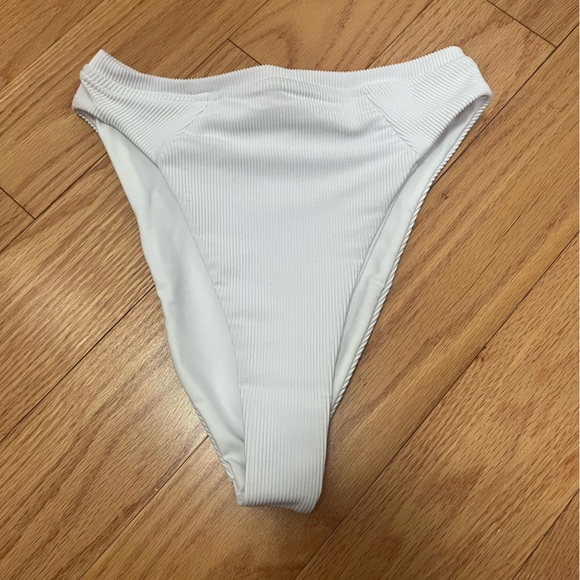 Sahara Ray White Ribbed Tank High Waist Bikini - Picture 8 of 14